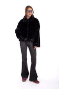 Chaqueta Zany Regular tipo Chiporro Negra Efesis