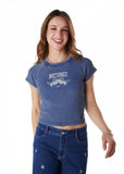 POLERA MILLER BABY TEE ESTAMPADA CELESTE EFESIS