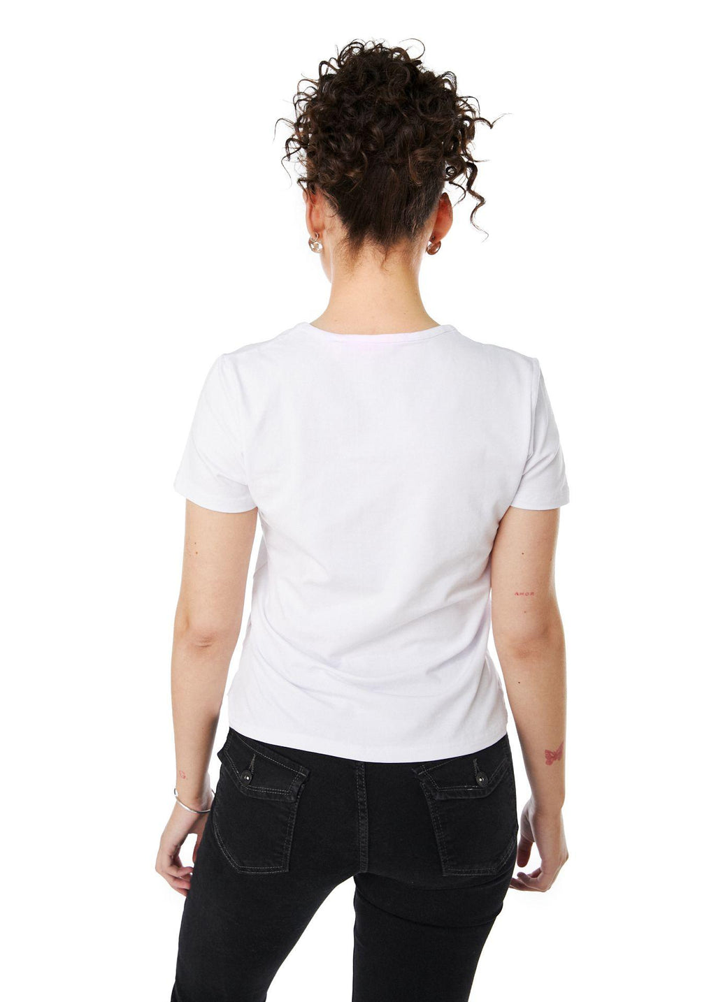 POLERA SARAI REGULAR ESTAMPADO Y TACHAS BLANCO EFESIS