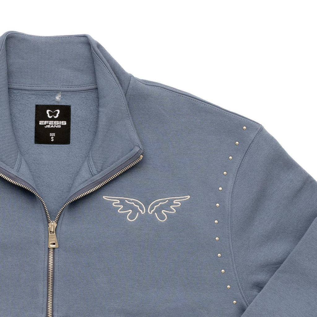 Polerón Oversize Tachas Azul Efesis