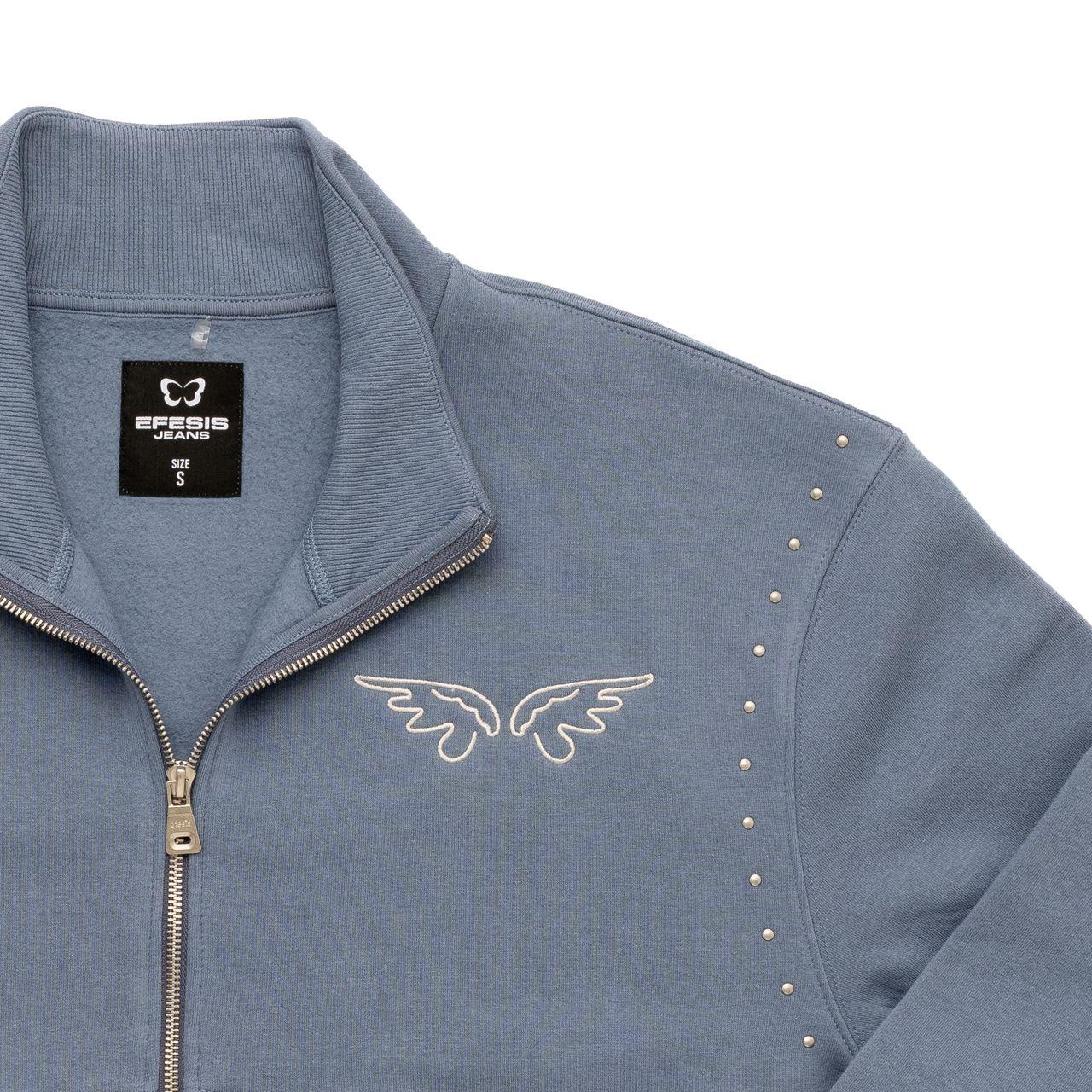 Polerón Oversize Tachas Azul Efesis
