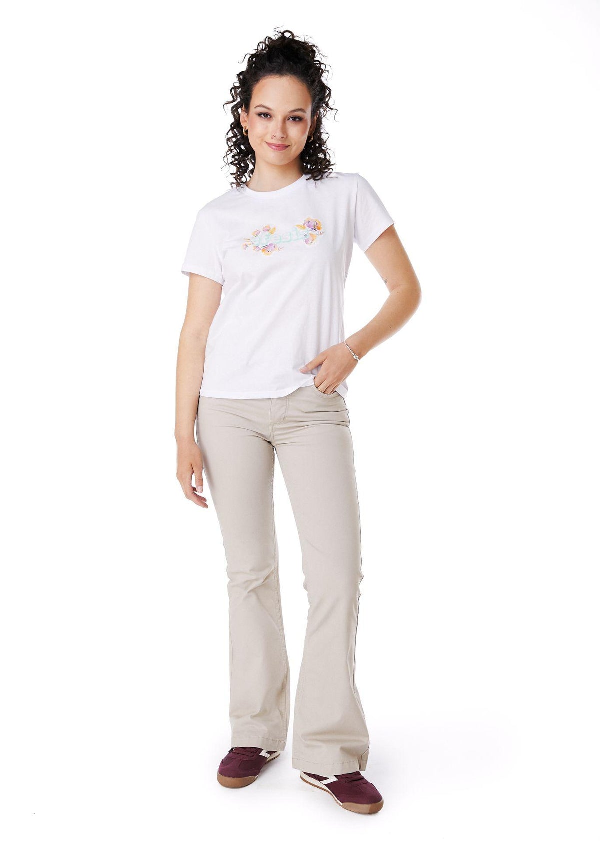 Polera Giovy Regular Estampado Blanco Efesis